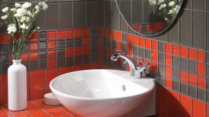 bathroom backsplash glass tile